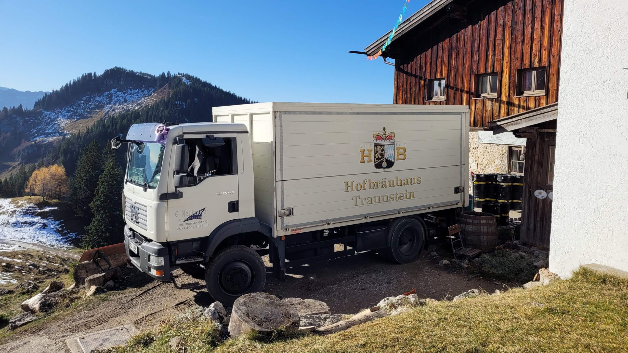 Lieferung auf die Priener Hütte